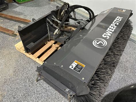 sweepster skid steer attachments|sweepster broom attachments.